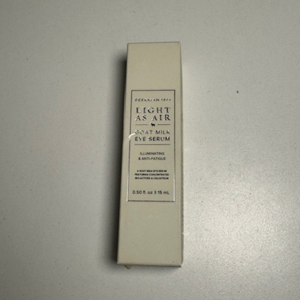 BEEKMAN 1802 LIGHT AS AIR GOAT MILK EYE SERUM .50 FL OZ 15ML NEW IN BOX